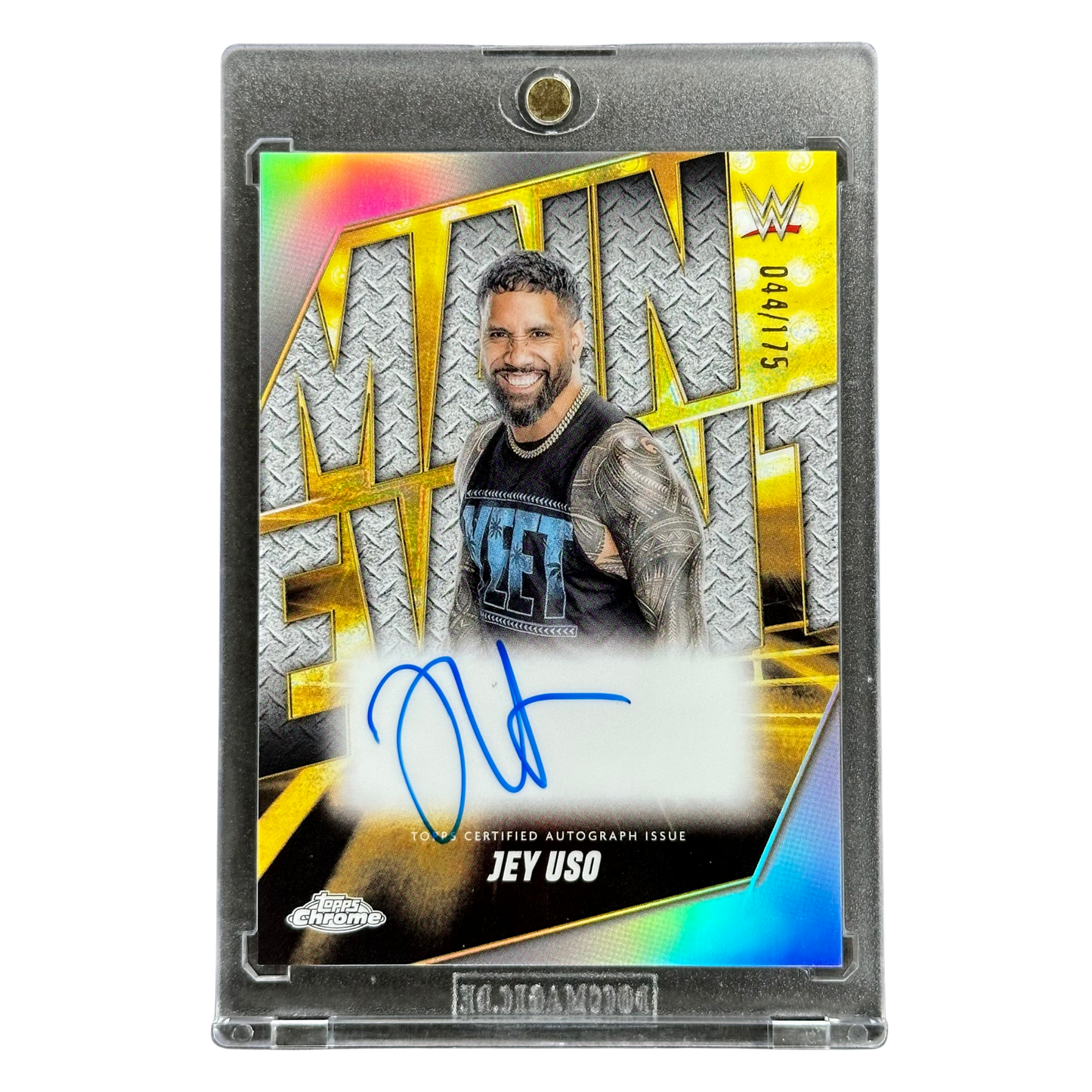 Jey Uso 2025 Chrome Main Event Auto 44/175 #MEA-JEY