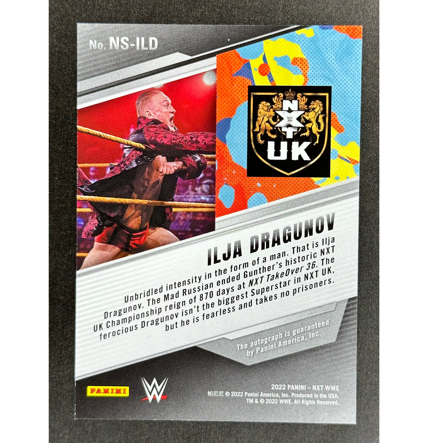 Ilja Dragunov 2022 NXT UK Auto #NS-ILD