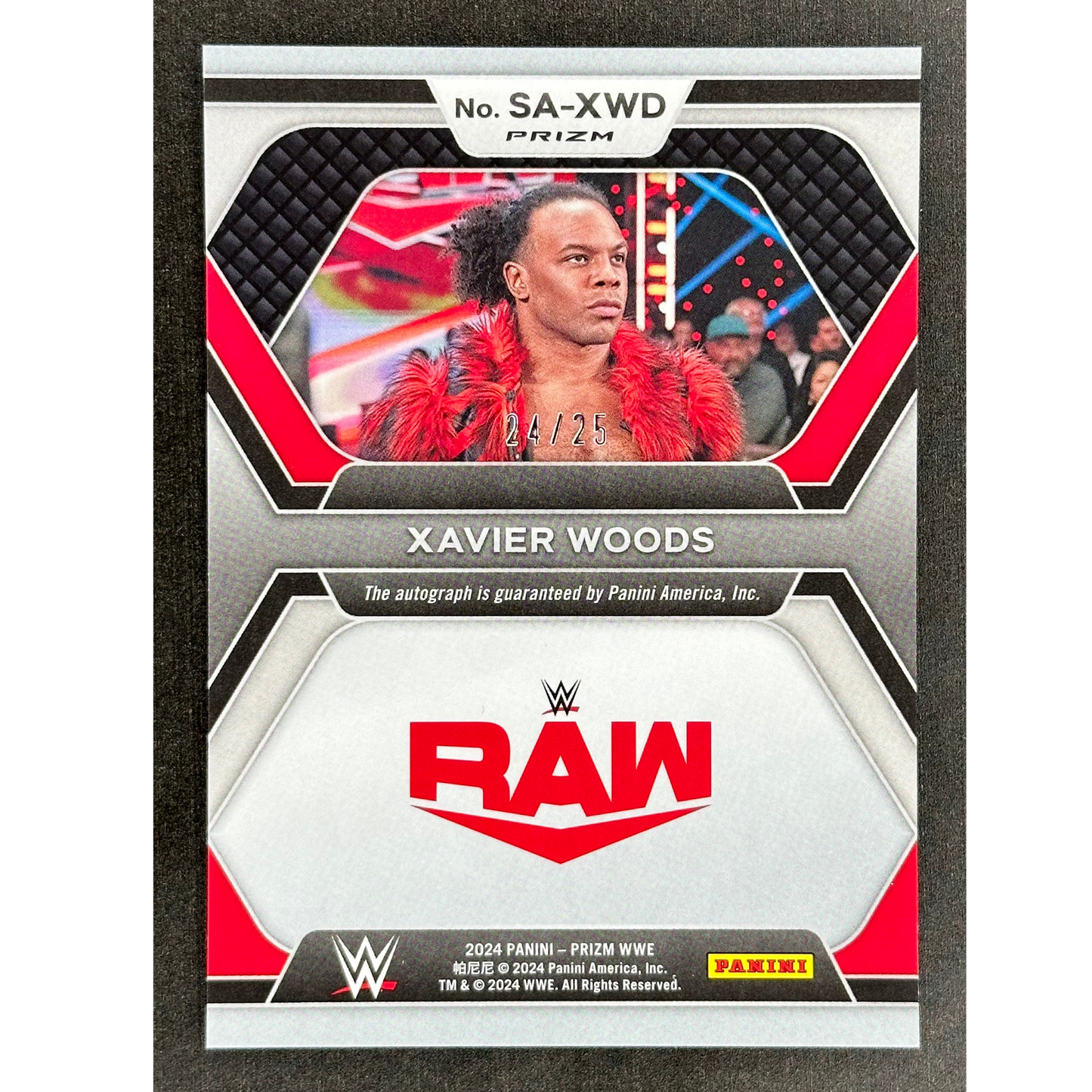 Xavier Woods 2024 Prizm Superstar Auto Mojo 24/25 #SA-XWD