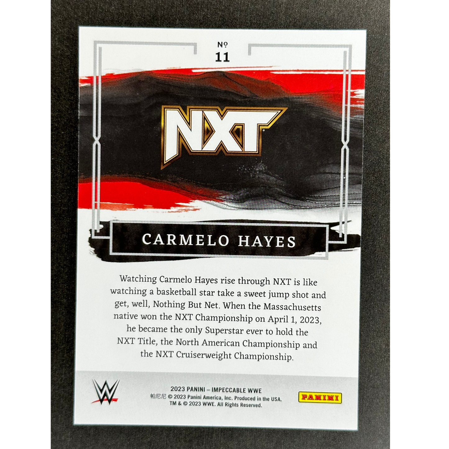 Carmelo Hayes 2023 Impeccable 14/25 #11