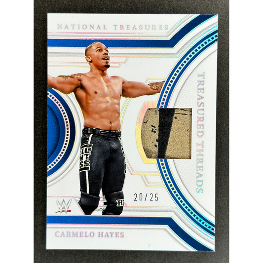 Carmelo Hayes 2024 National Treasures Threads Memorabilia 20/25 #TT-CHY