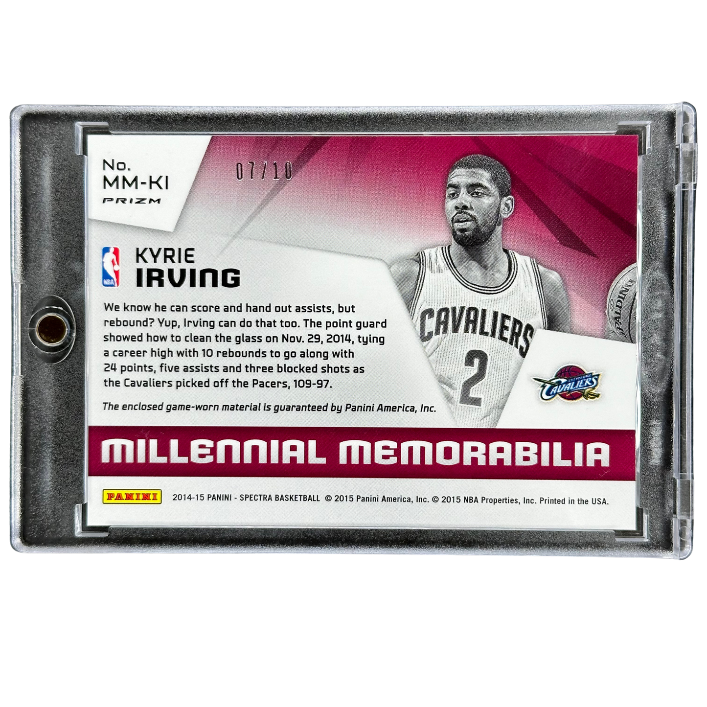 Kyrie Irving 2014 Spectra Gold Patch 7/10 #MM-KI