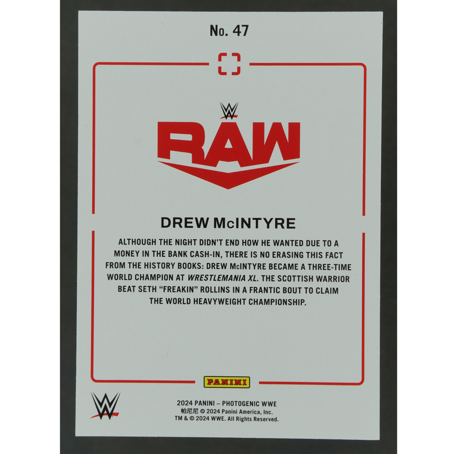 Drew McIntyre 2024 Photogenic 61/75 #47