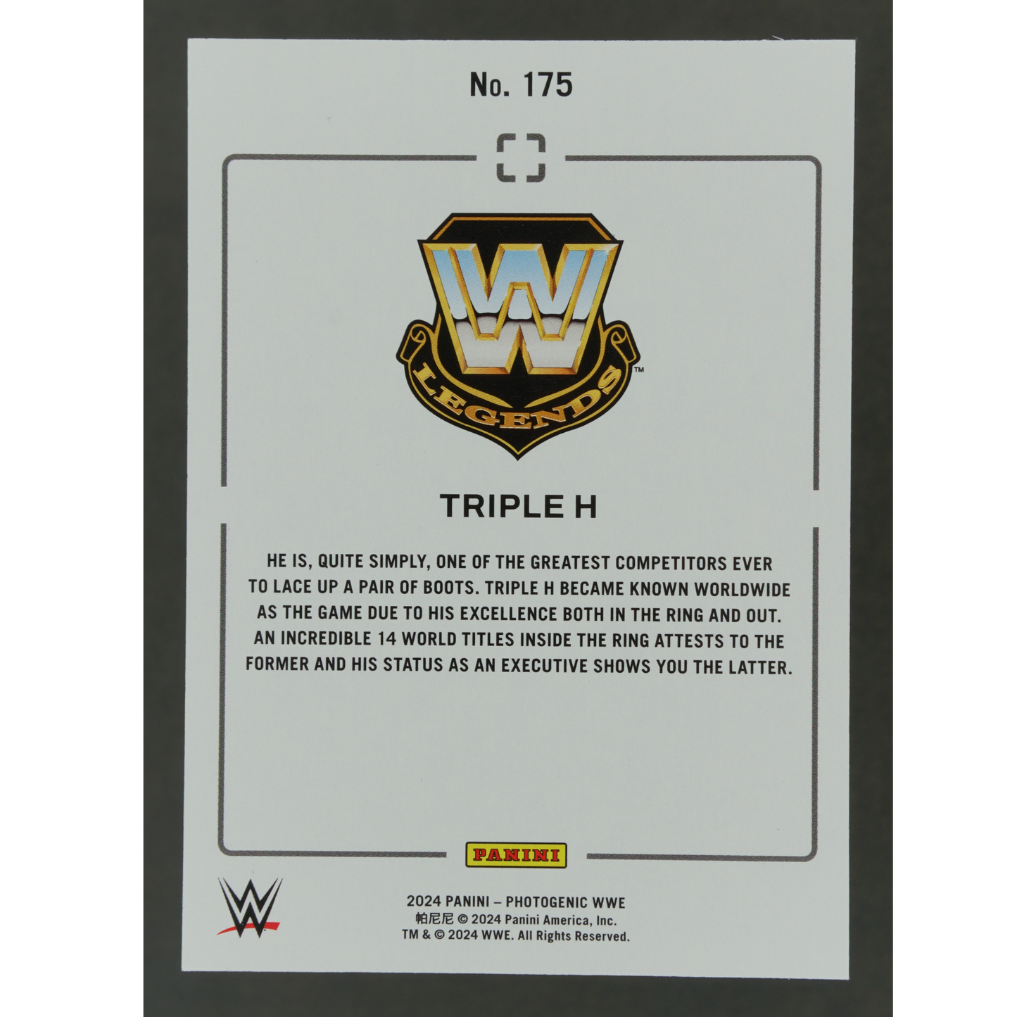 Triple H 2024 Photogenic Maze 5/25 #175