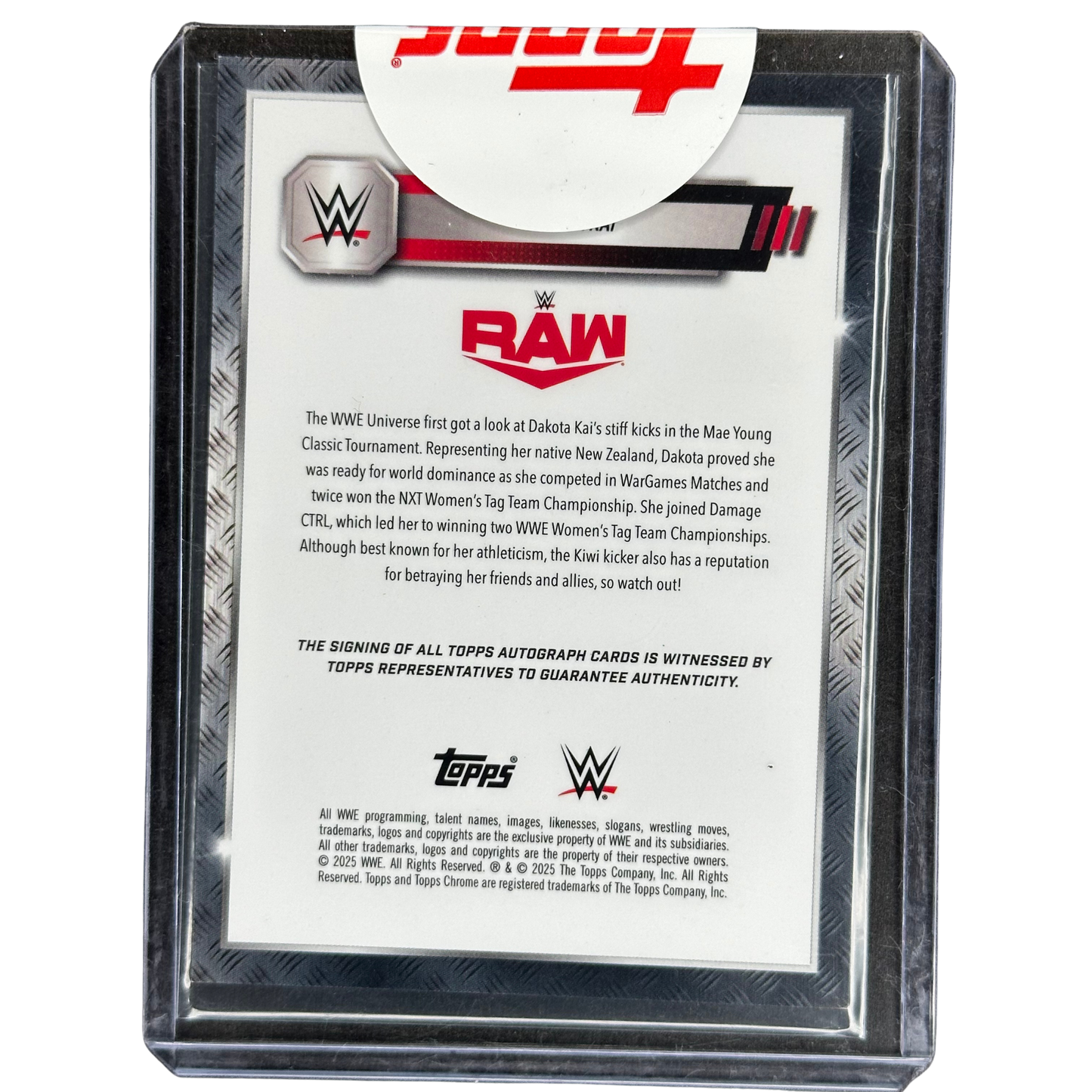 Dakota Kai 2025 Chrome Gold Auto 39/50