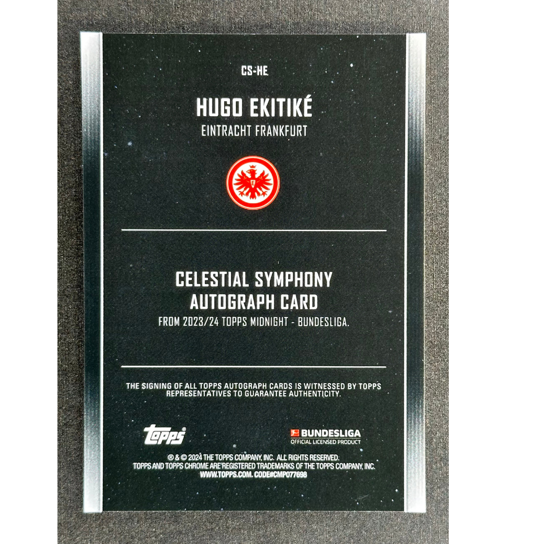Hugo Ekitike 2024 Midnight Celestial Symphony Auto #CS-HE