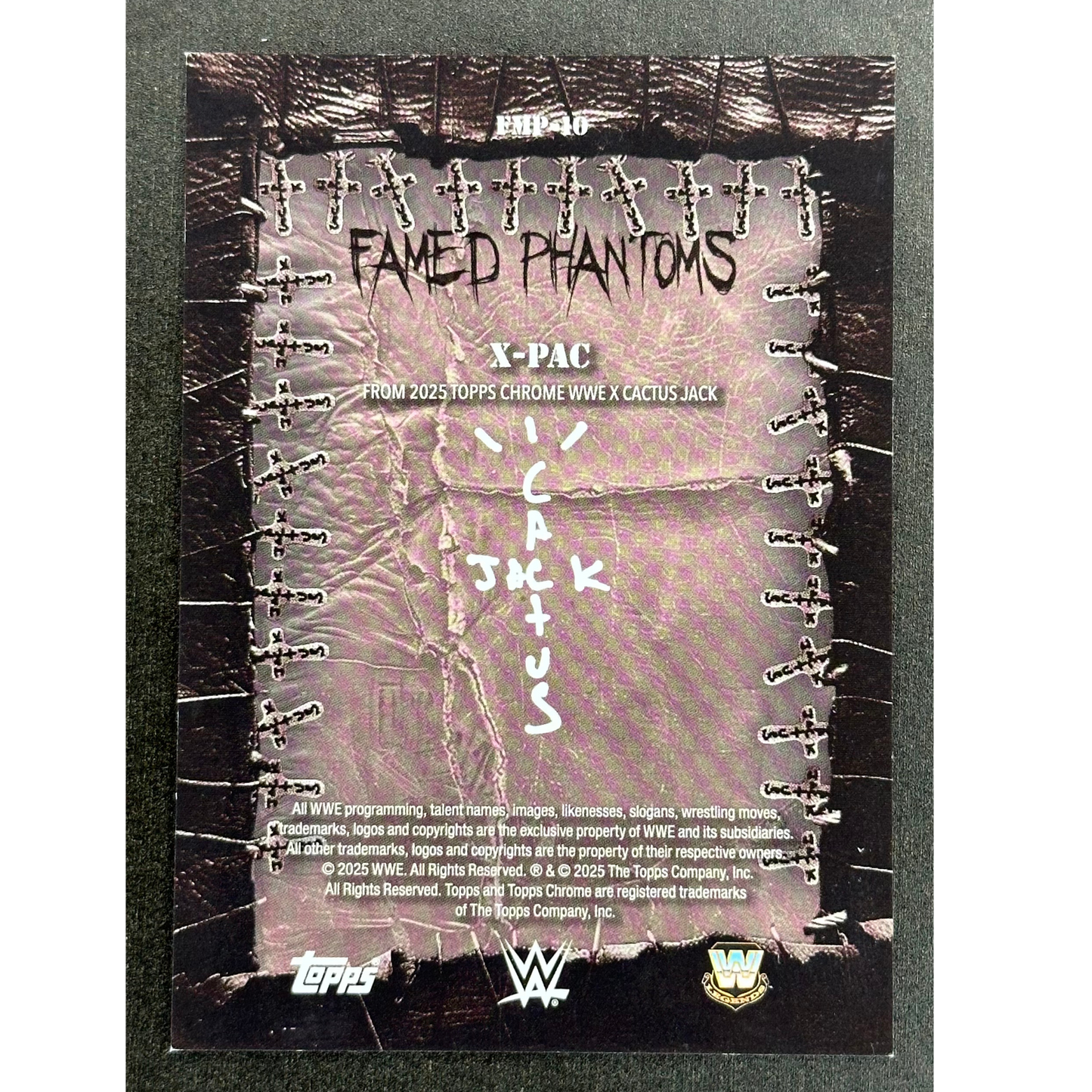 X-Pac 2025 Cactus Jack 6/10 Famed Phantoms #FMP-10