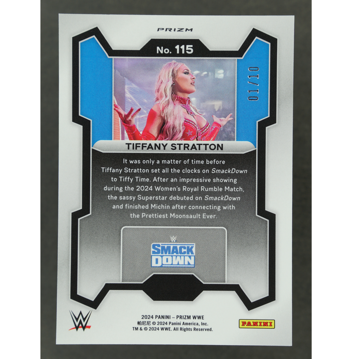Tiffany Stratton 2024 Prizm Gold 1/10 #115