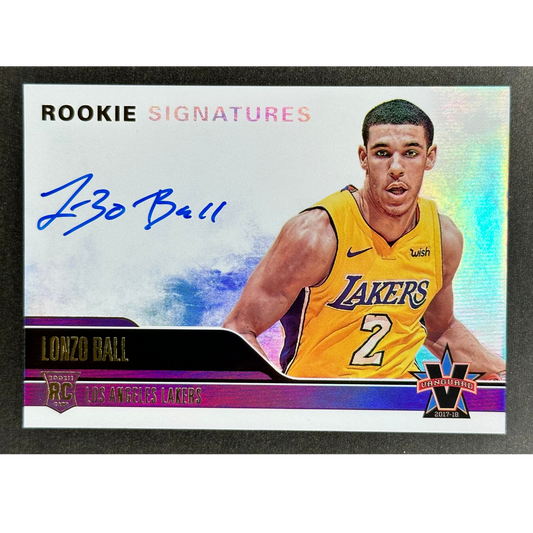 Lonzo Ball 2017 Vanguard Rookie Signatures 16/99 #109