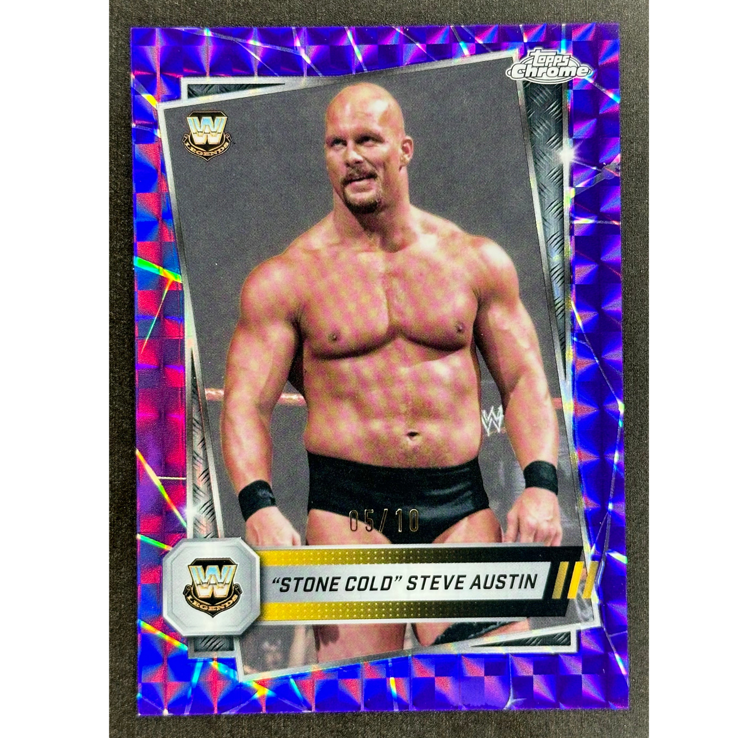 "Stone Cold" Steve Austin 2025 Chrome 5/10 #6