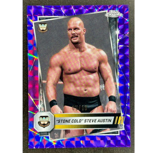 "Stone Cold" Steve Austin 2025 Chrome 5/10 #6