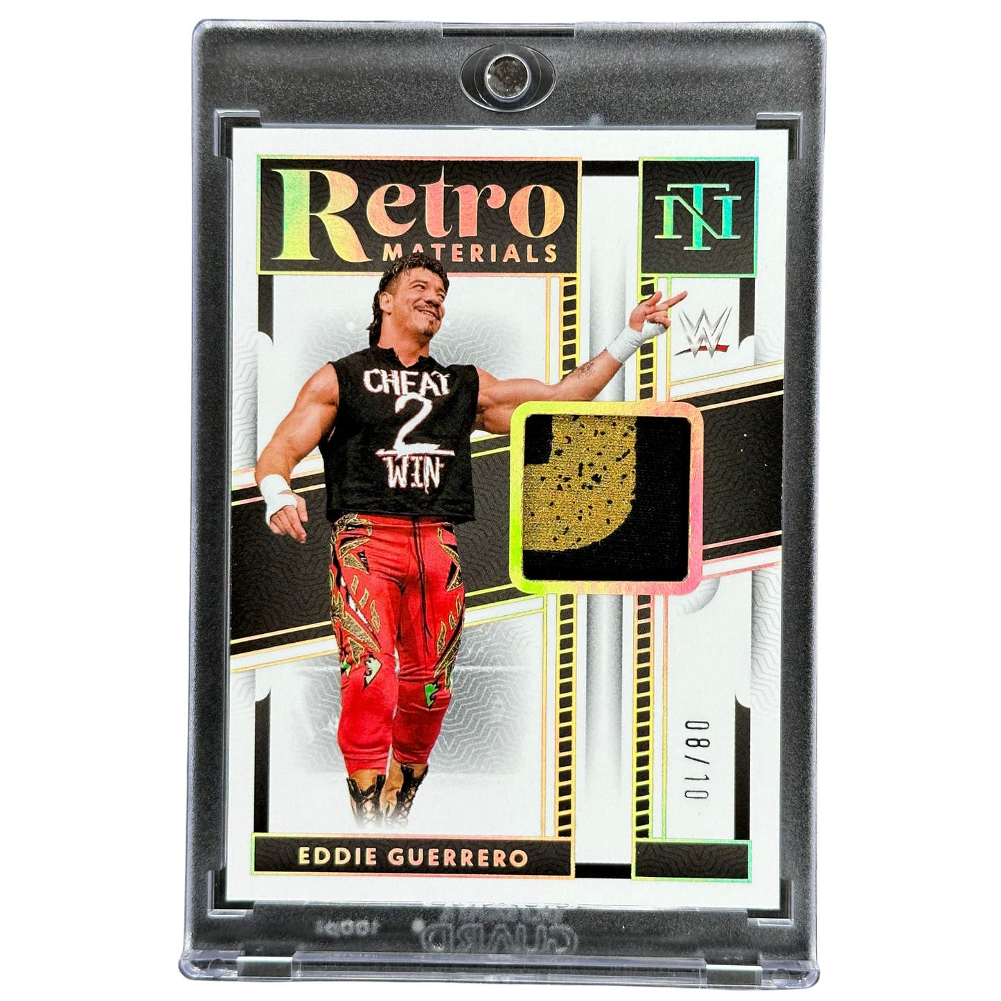 Eddie Guerrero 2024 National Treasures Retro Materials Gold Memorabilia 8/10 #RM-EGR