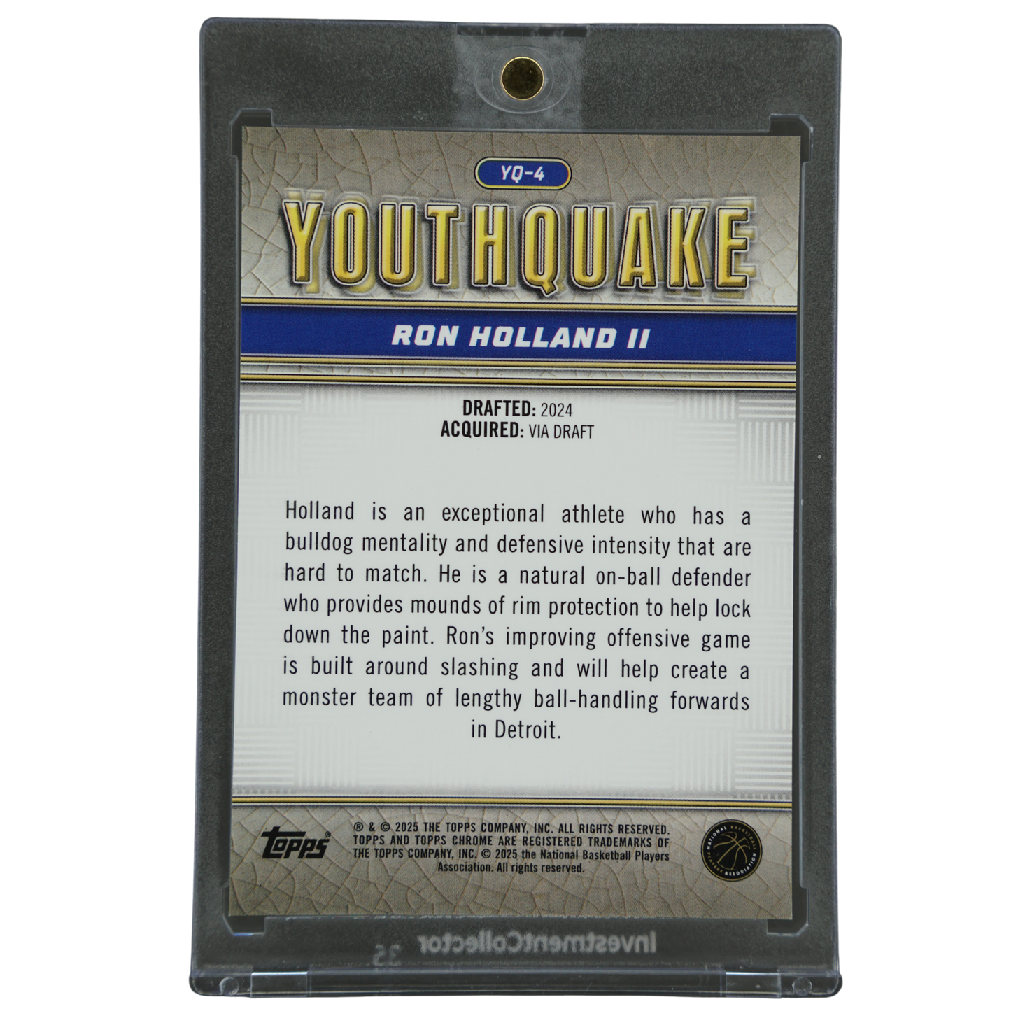 Ron Holland II 2025 Chrome Youthquake RC 2/5 #YQ-4