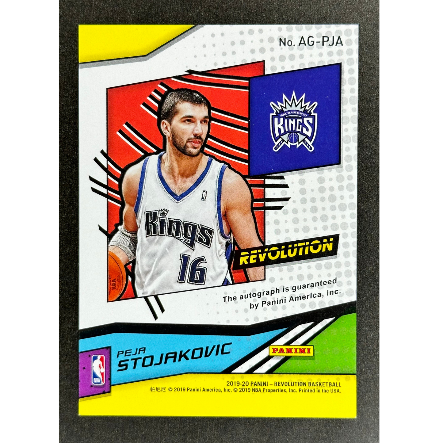 Peja Stojakovic 2019 Revolution Auto #AG-PJA