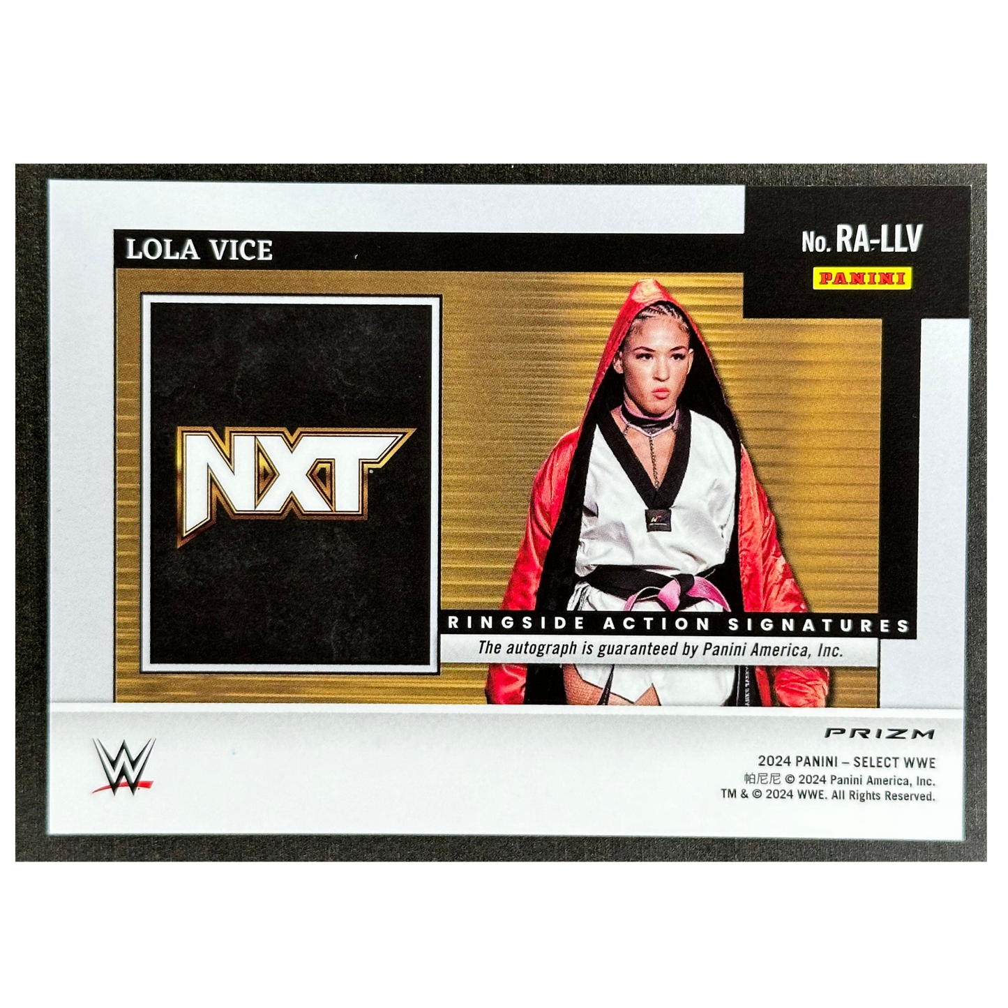 Lola Vice 2024 Select Ringside Action Signatures Auto #RA-LLV