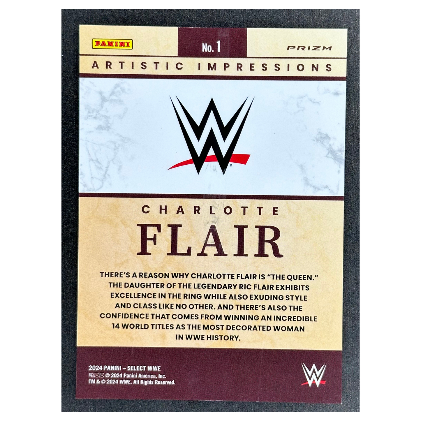 Charlotte Flair 2024 Select Artistic Selections #1