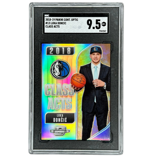Luka Doncic 2018 Optic Contenders Class Acts RC Rookie Card SGC 9.5 #13