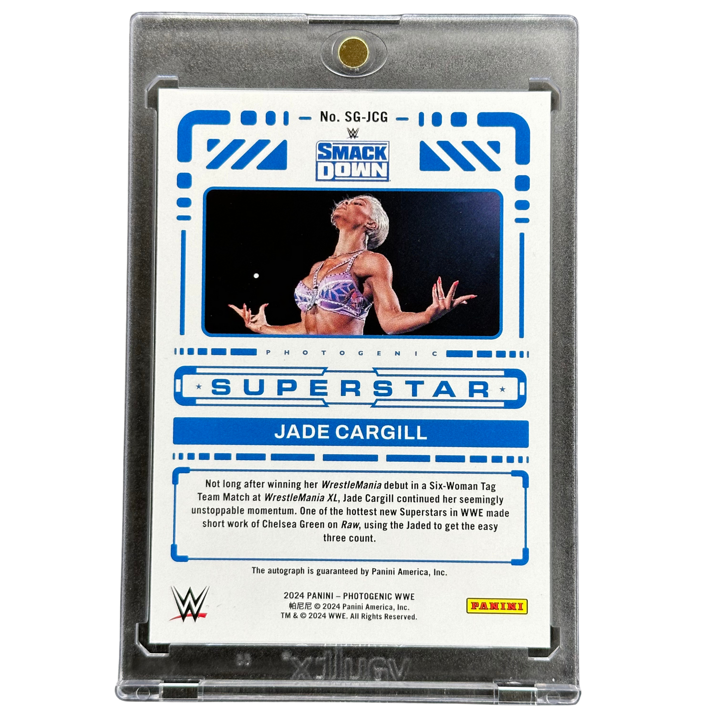Jade Cargill 2024 Photogenic Superstar Auto 10/10 #SG-JCG