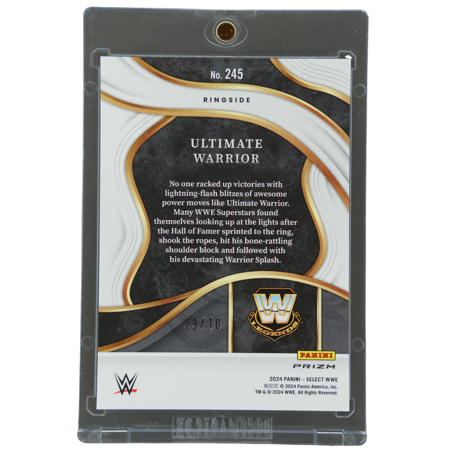 Ultimate Warrior 2024 Select Ringside Gold 9/10 #245