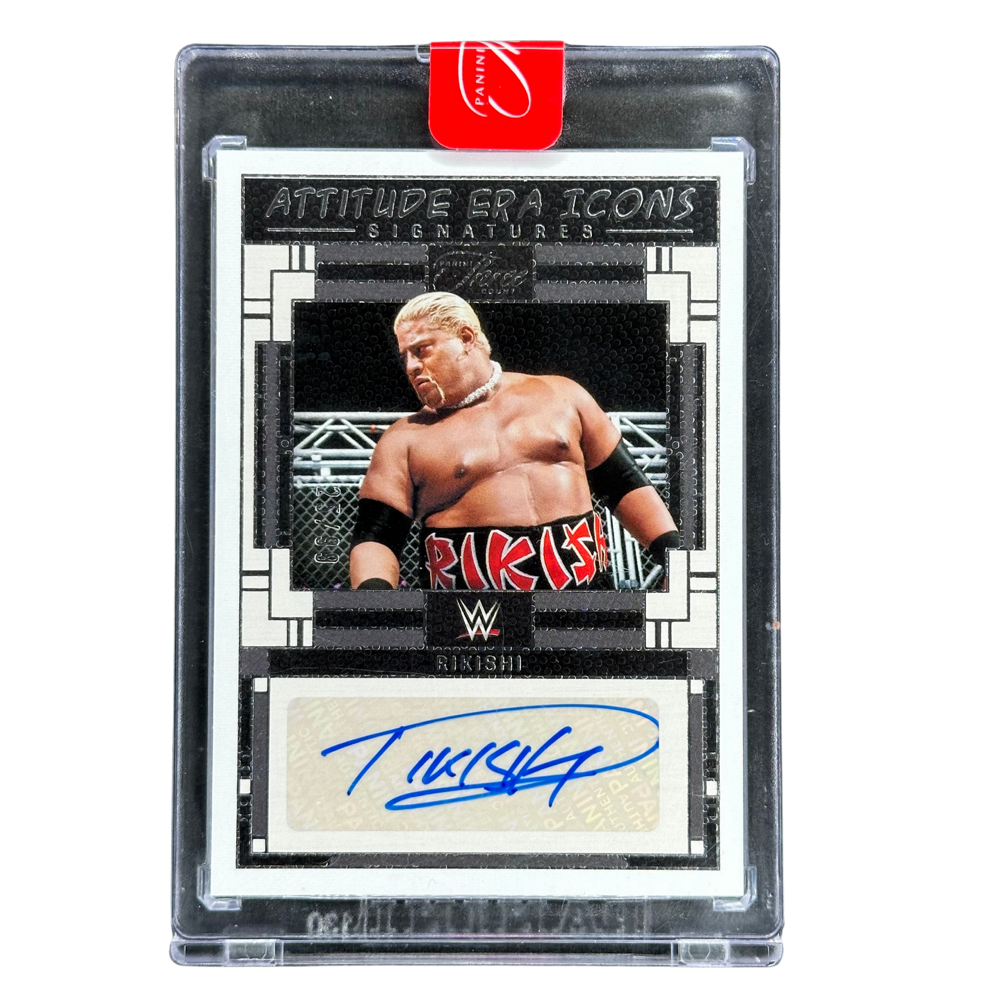 Rikishi 2024 Three Count Attitude Era Icons Auto 25/99 #AE-RKI
