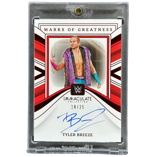 Tyler Breeze 2023 Immaculate Marks of Greatness Auto 18/25 #MG-TBZ