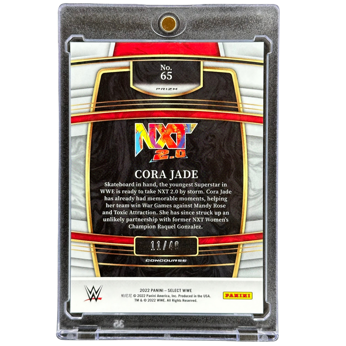 Cora Jade 2022 Select RC Rookie Card 11/49