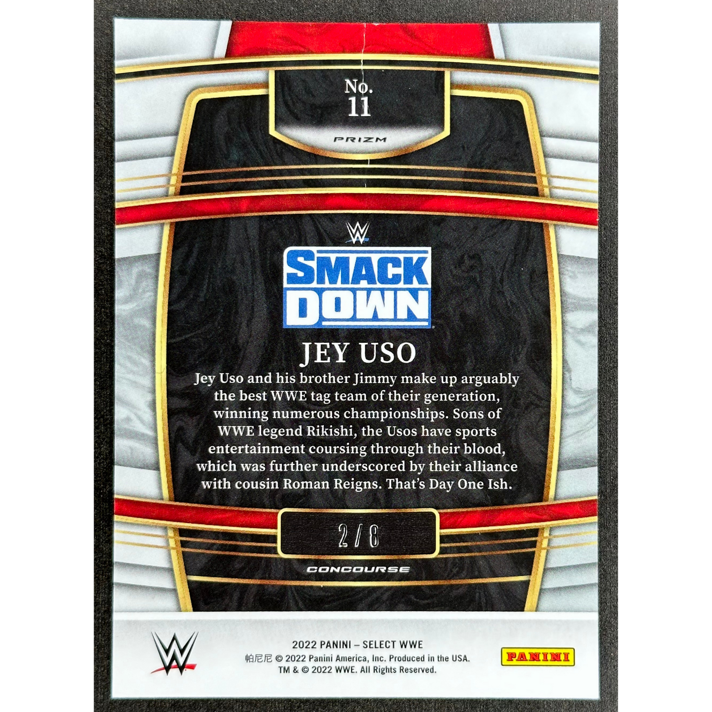 Jey Uso 2022 Select Lucky Envelopes 2/8 #11