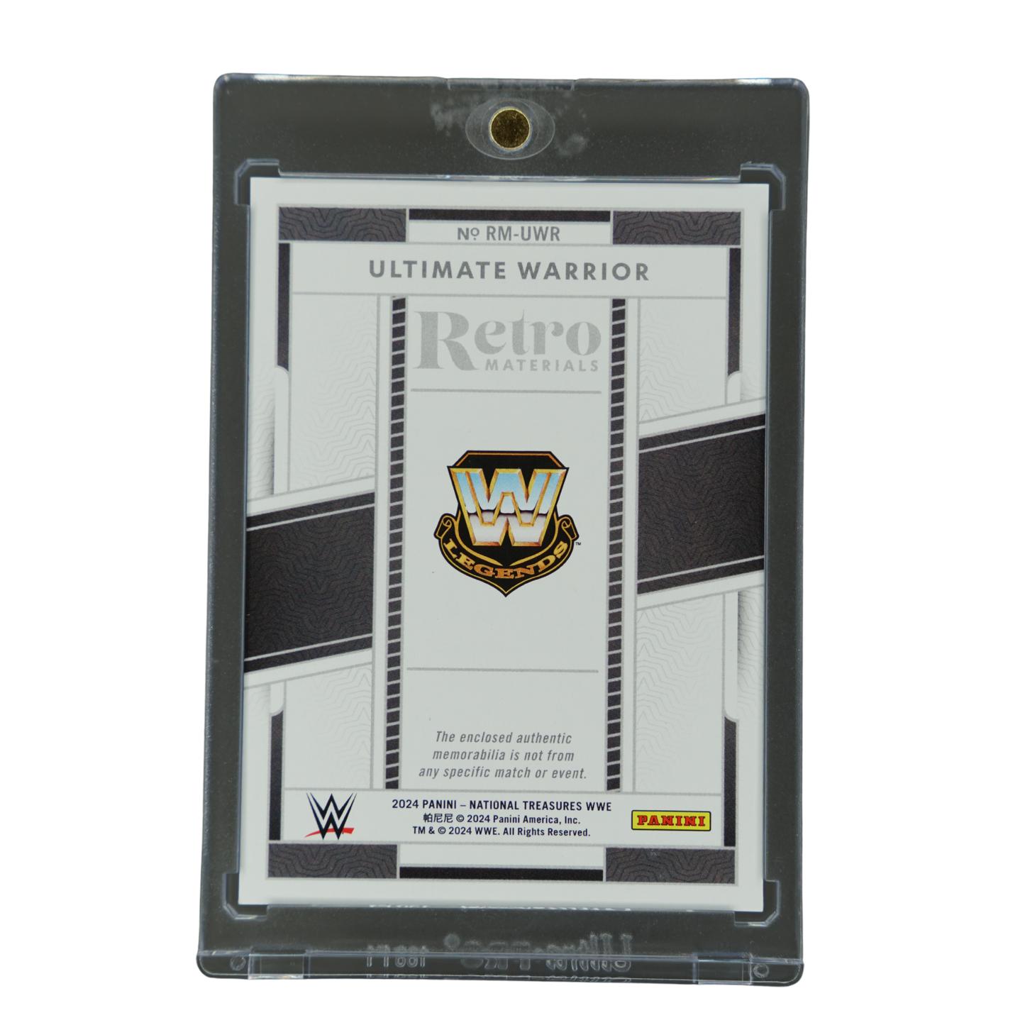 Ultimate Warrior 2024 National Treasures Retro Materials 25/25 #RM-UWR