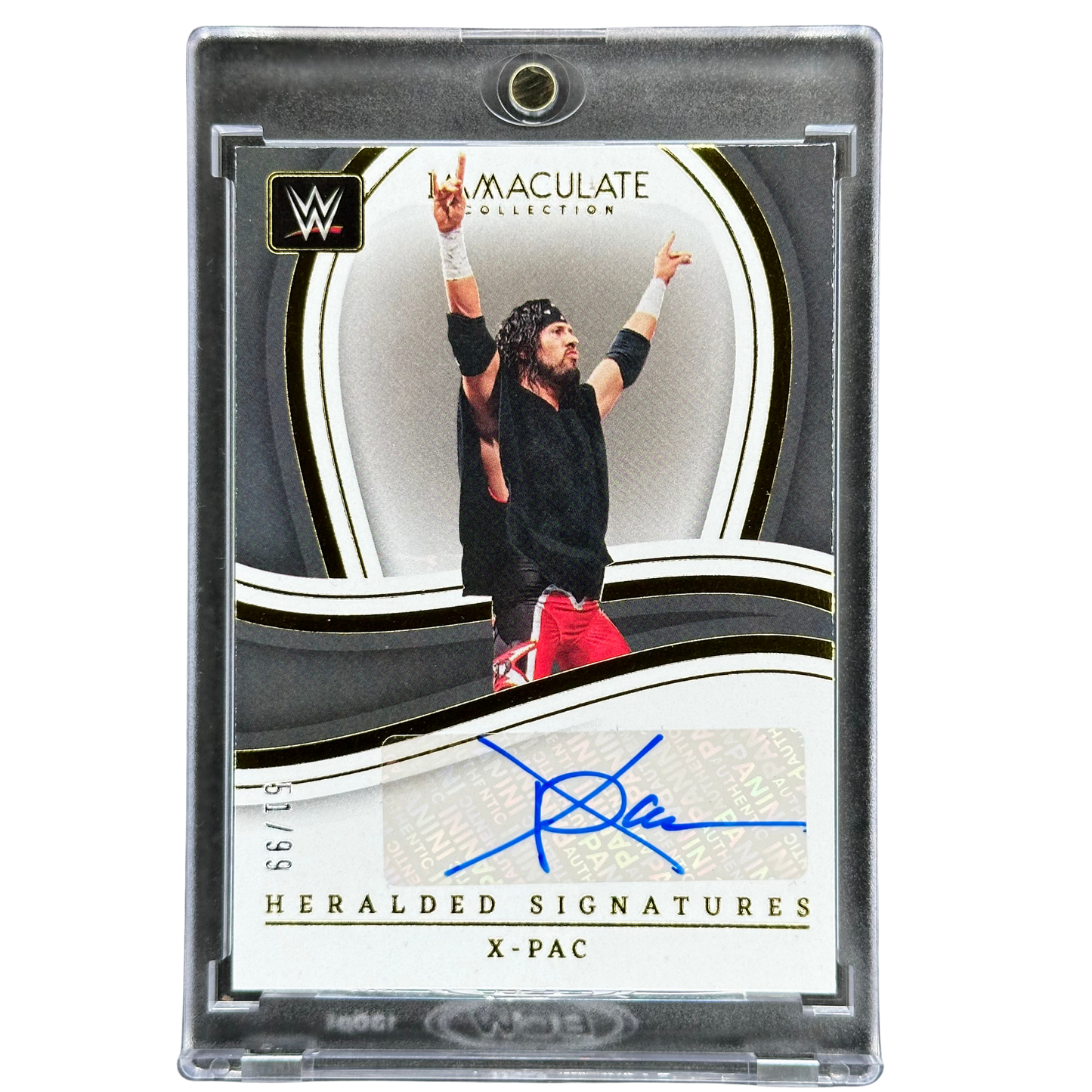 X-Pac 2023 Immaculate Heralded Signatures Auto 51/99 #HS-XPC