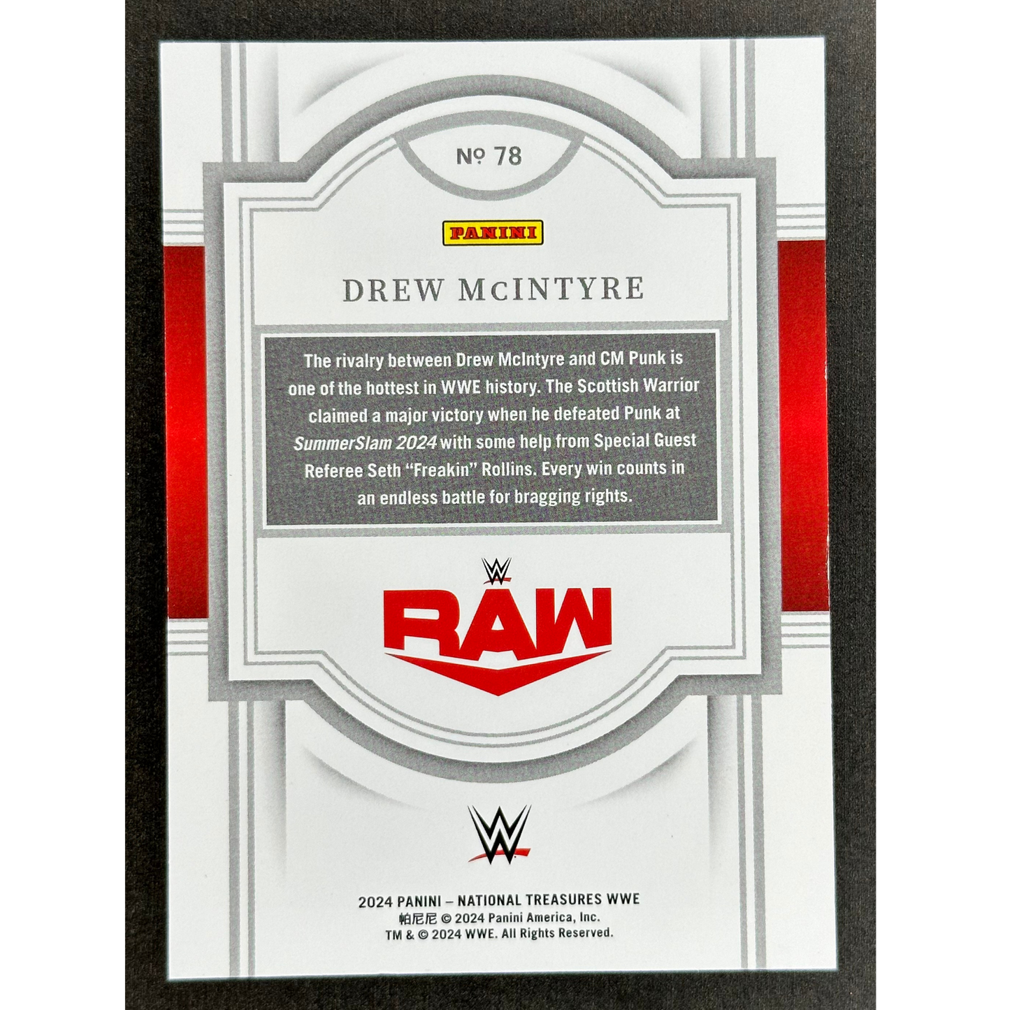 Drew McIntyre 2024 National Treasures 4/25 #78
