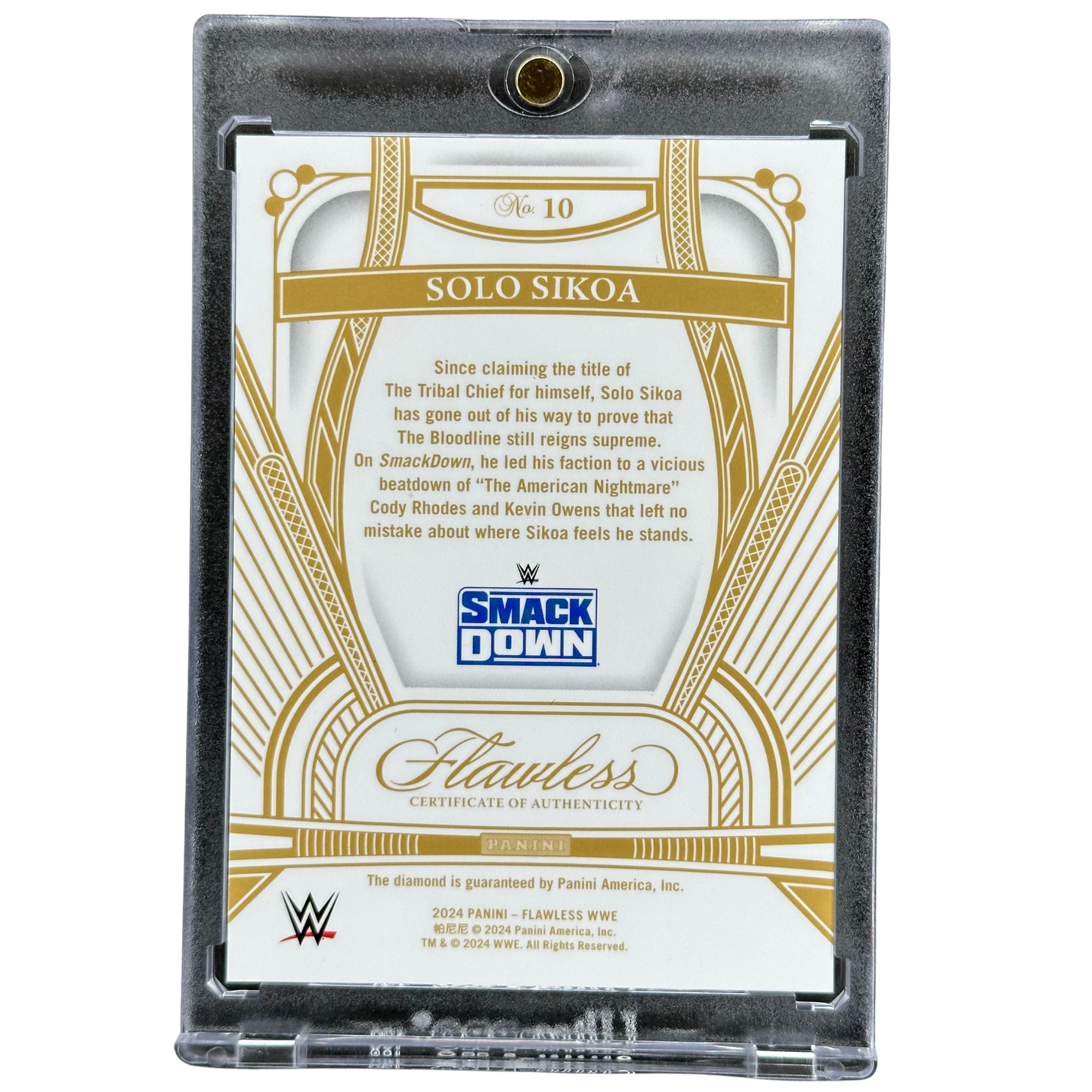 Solo Sikoa 2024 Flawless Diamond 6/8 #10