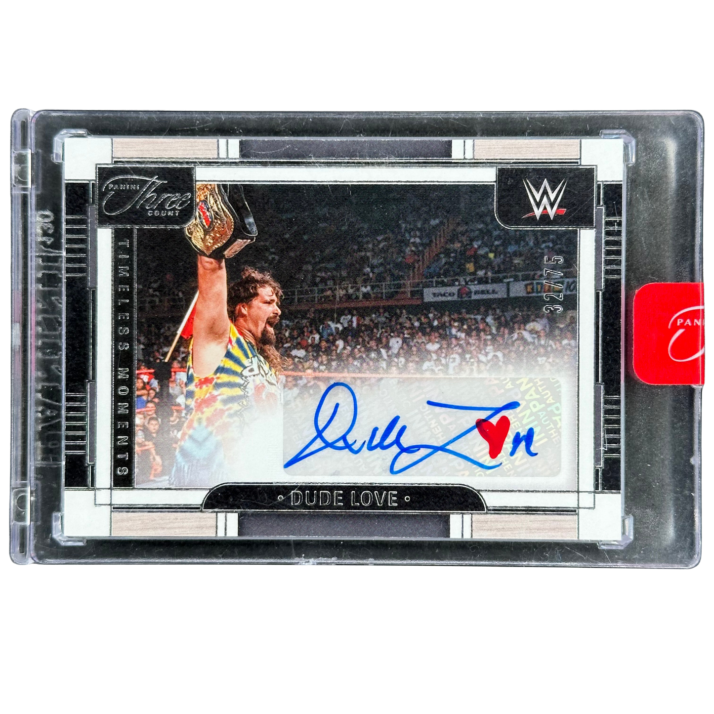 Dude Love 2024 Three Count Timeless Moments Auto 32/75 #TH-DLV