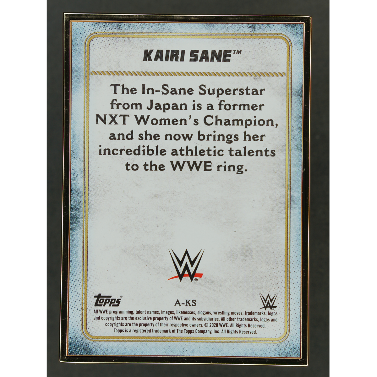 Kairi Sane 2020 Transcendent Metal Frame Auto 9/15 #A-KS