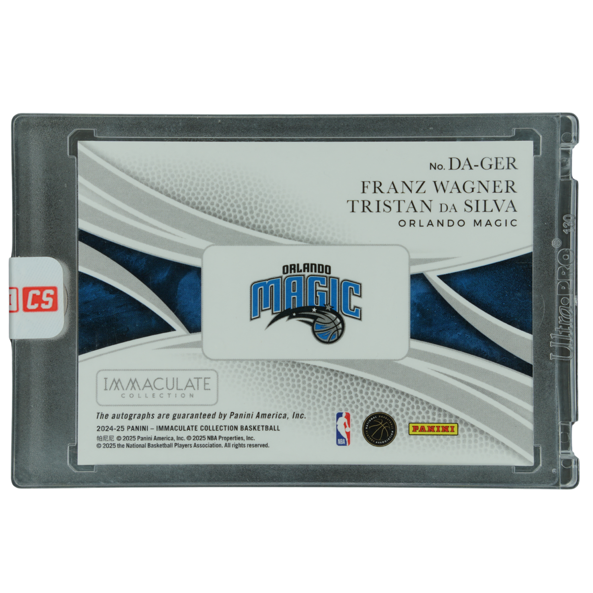 Franz Wagner und Tristan Da Silva 2024 Immaculate Dual Auto 36/49 #DA-GER