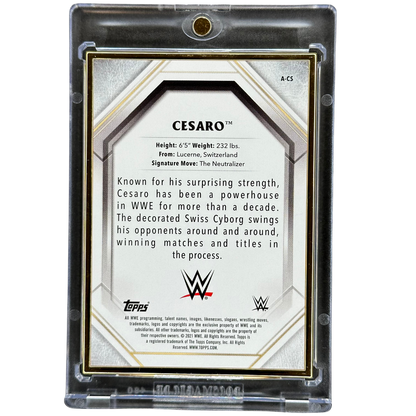 Cesaro 2021 Transcendent Auto 5/25 #A-CS