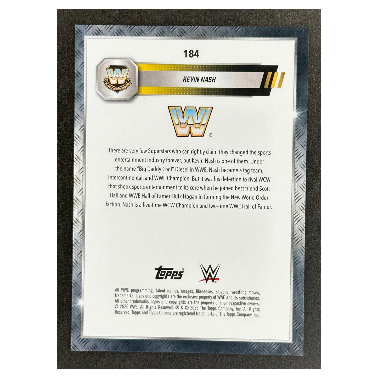 Kevin Nash 2025 Chrome 9/13 #184