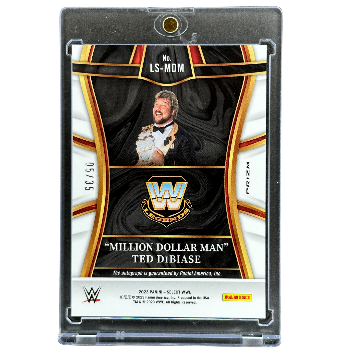 Ted Dibiase 2023 Select Legendary Signatures Auto 5/35 #LS-MDM