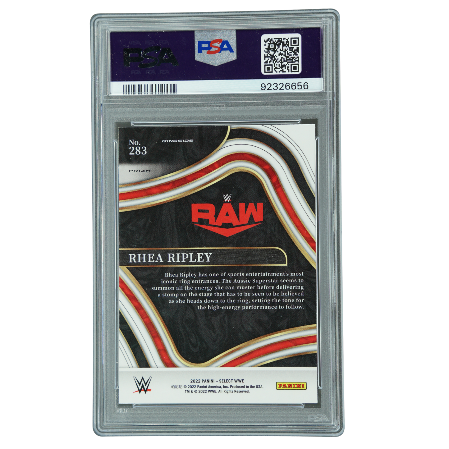 Rhea Ripley 2022 Select Elephant PSA 10 #283