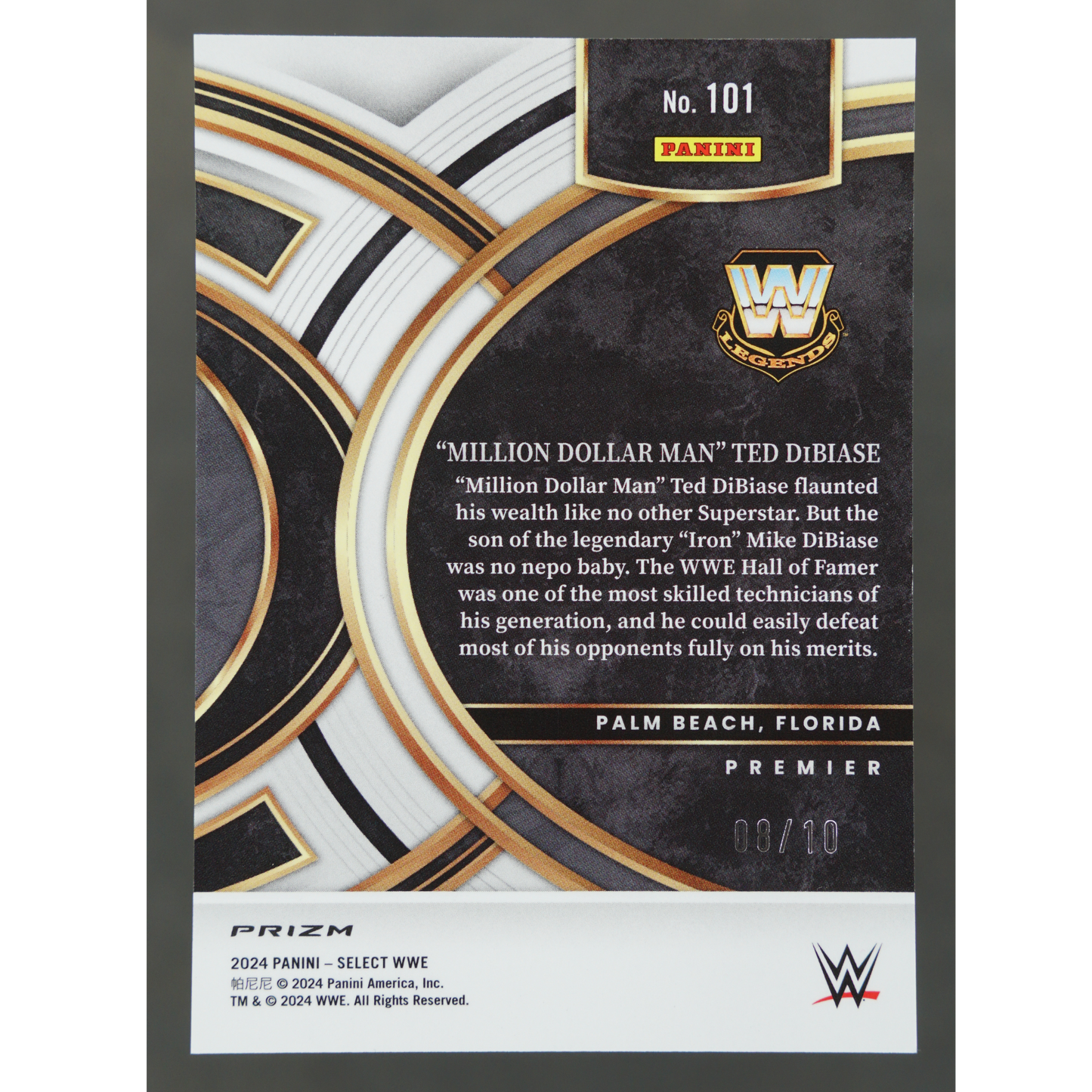"Million Dollar Man" Ted DiBiase 2024 Select 8/10 #101