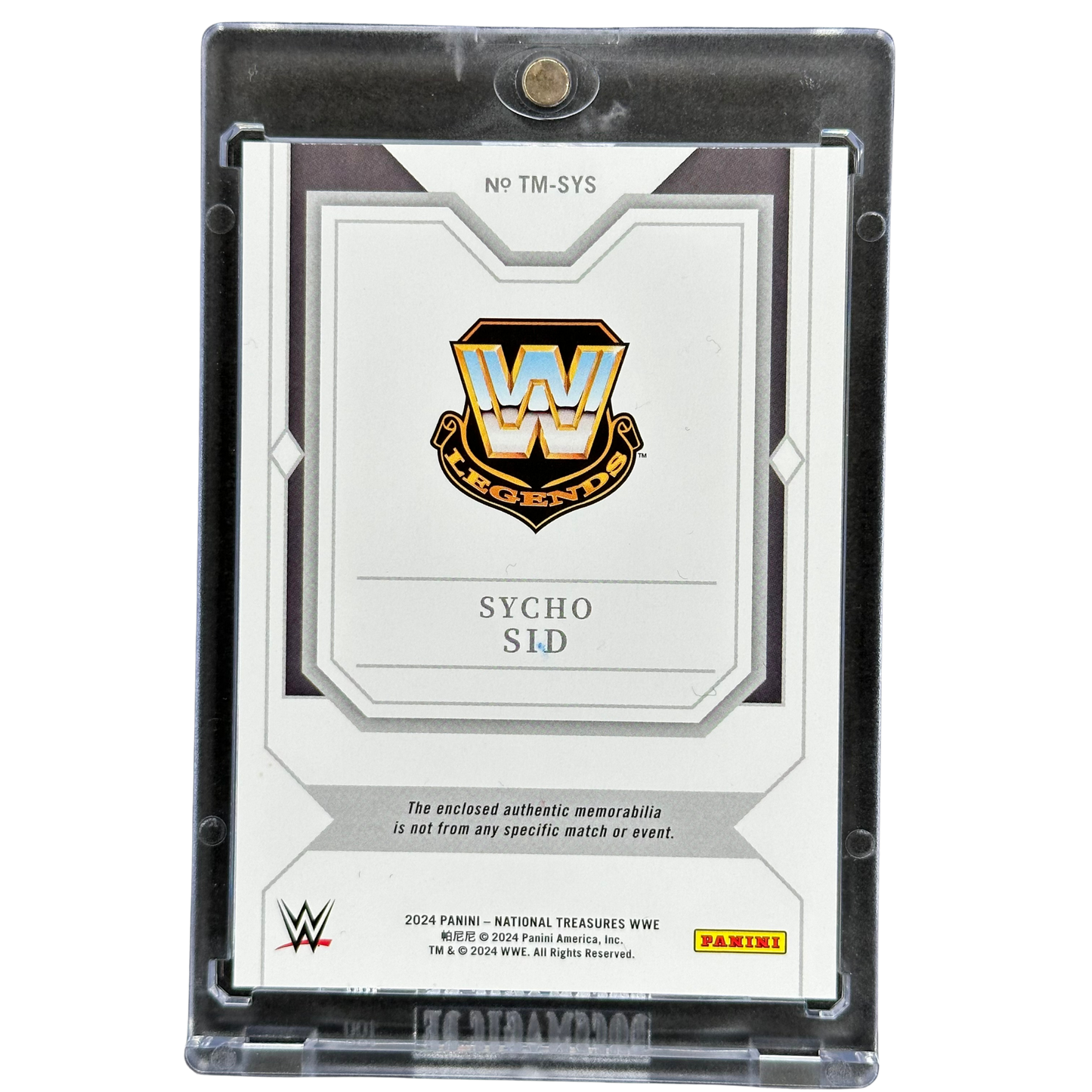 Sycho Sid 2023 National Treasures Time Line 10/10 Memorabilia #TM-SYS