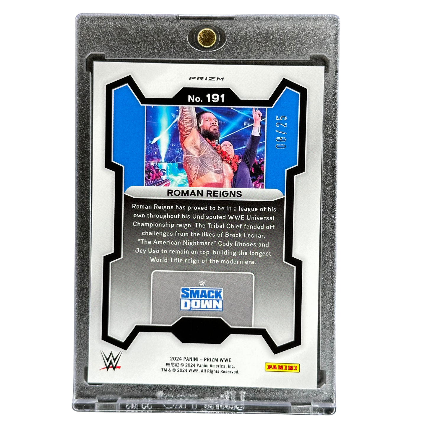 Roman Reigns 2024 Select Blue Disco 8/25 #191