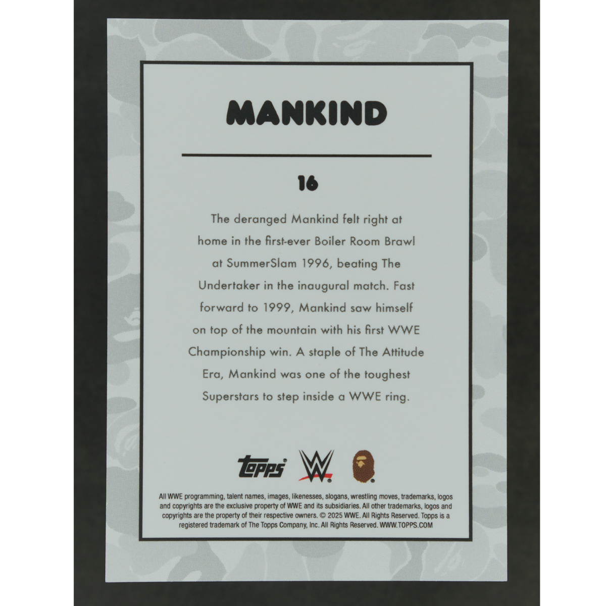 Mankind 2025 Topps x BAPE #16