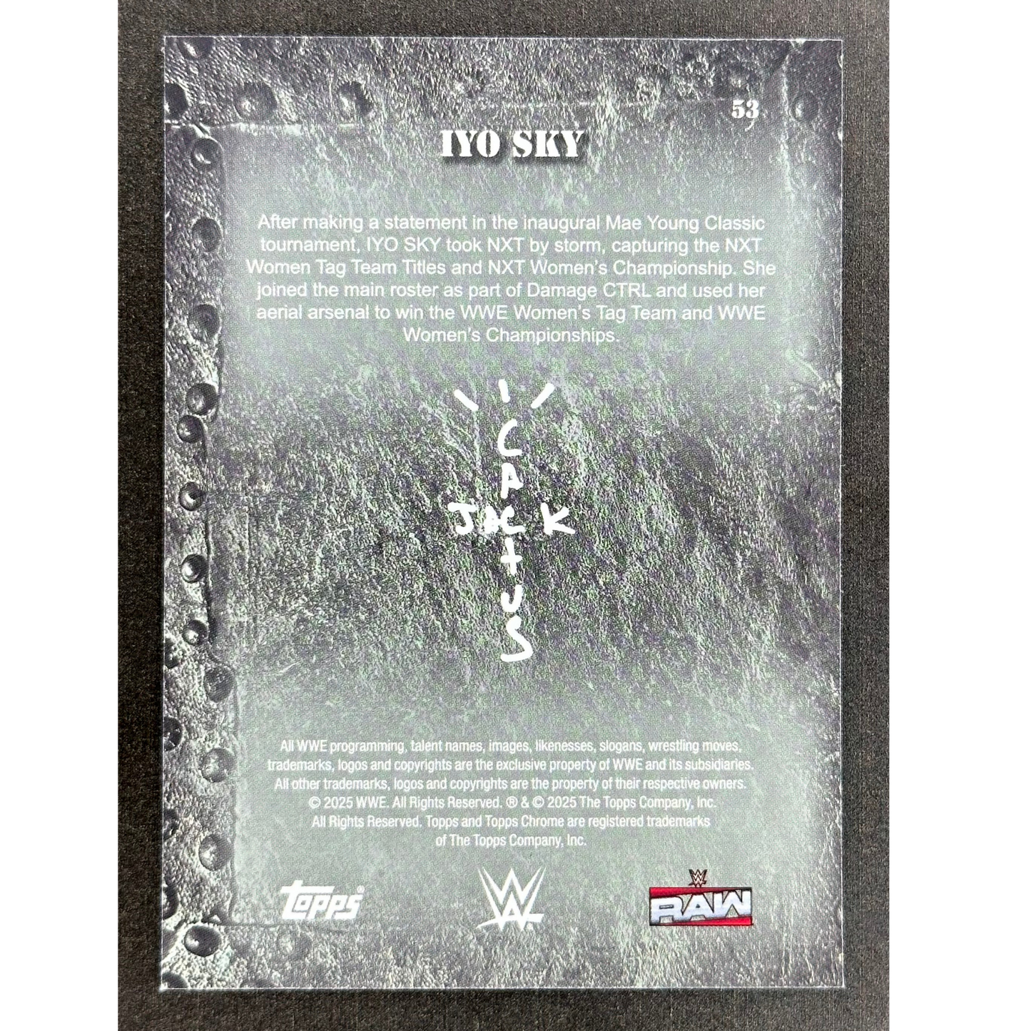 Iyo Sky 2025 Cactus Jack Red Flannel #53