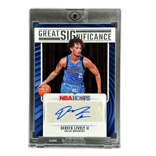 Dereck Lively 2023 Hoops Great Significance Auto Rookie Card #GS-DLI