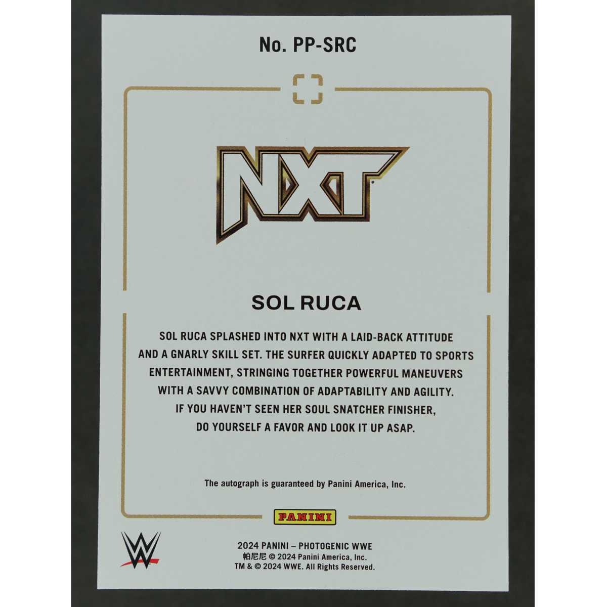 Sol Ruca 2024 Photogenic Picture Perfect Auto Maze 7/25 #PP-SRC