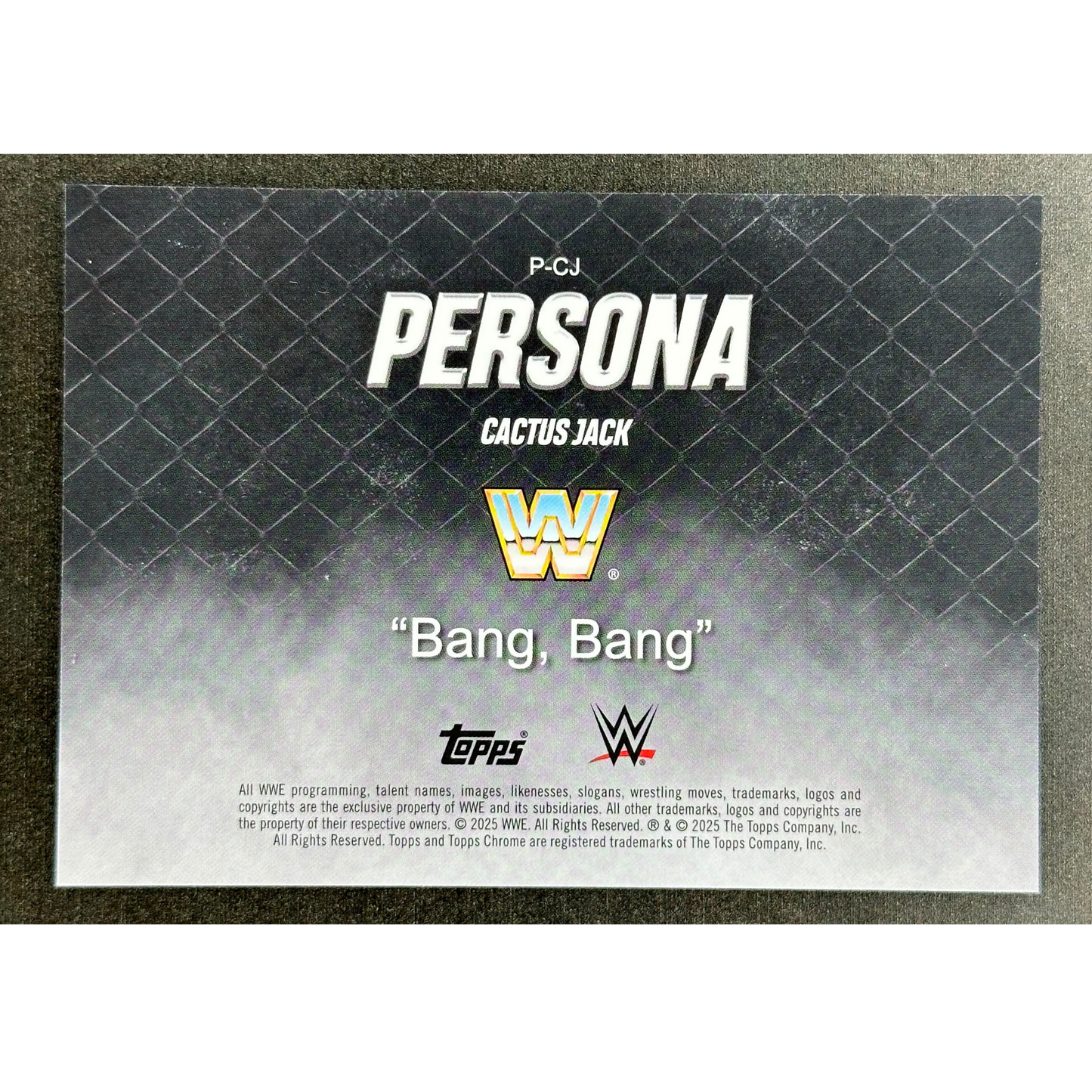 Cactus Jack 2025 Chrome Persona Bang Bang #P-CJ