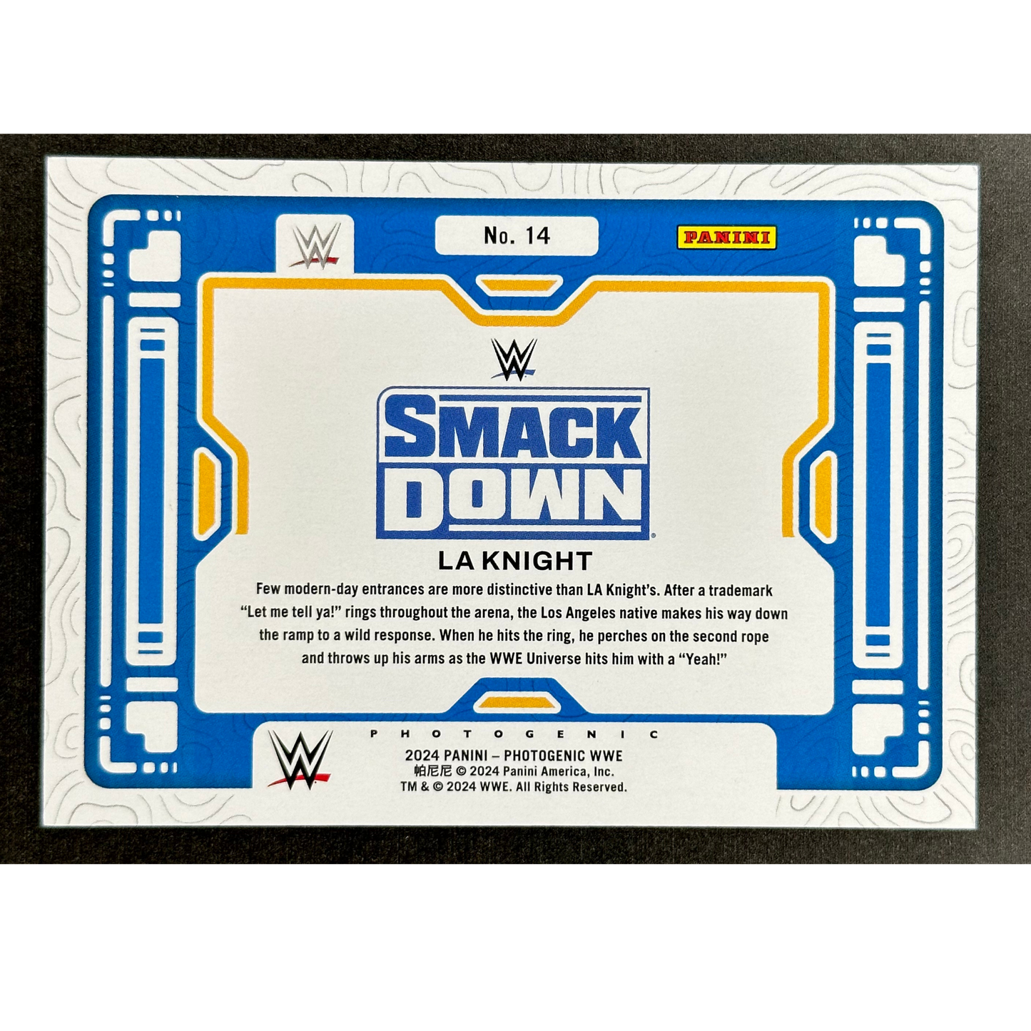 LA Knight 2024 Photogenic Down the Ramp 41/75 #14