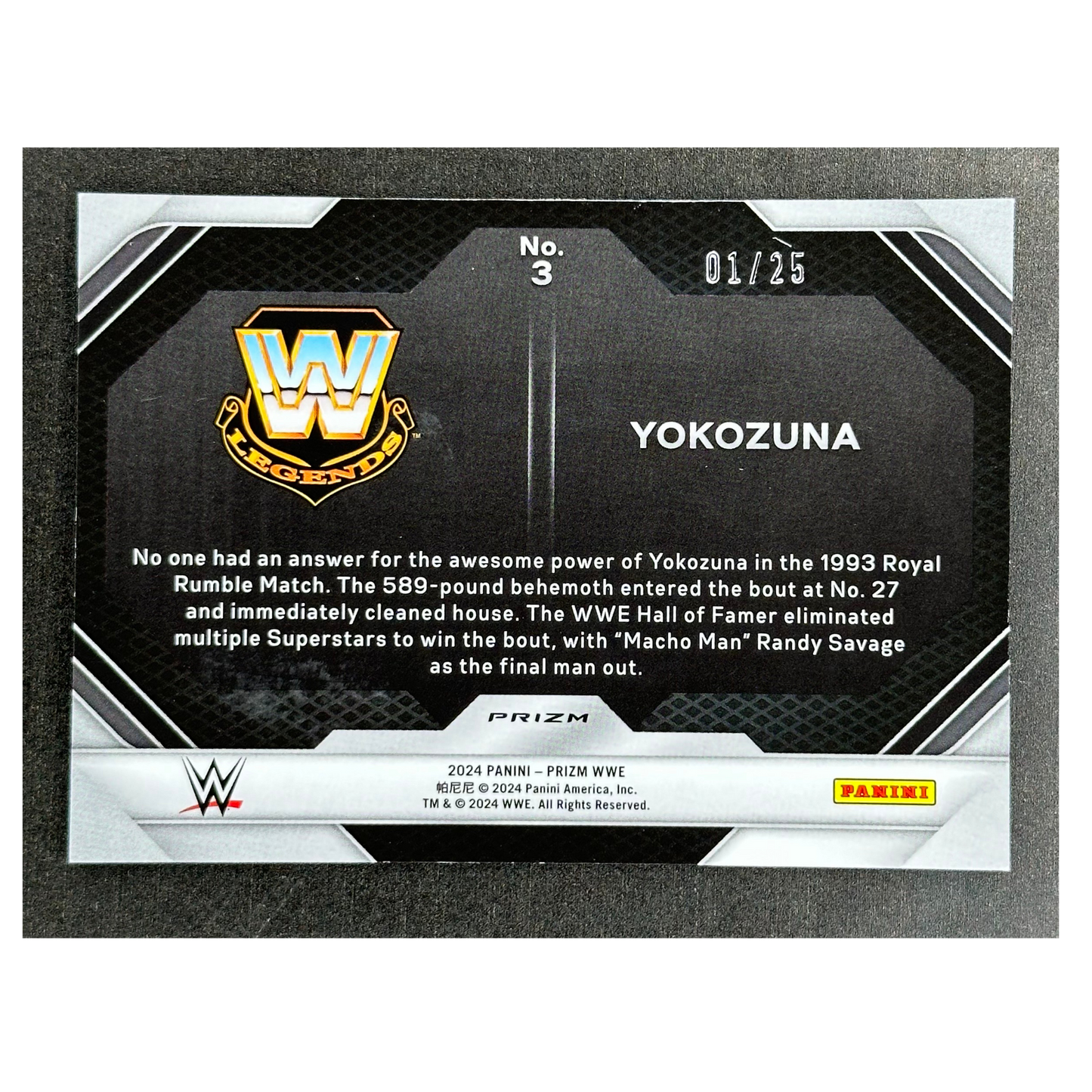 Yokozuna 2024 Prizm Rumble Performances 1/25 #3