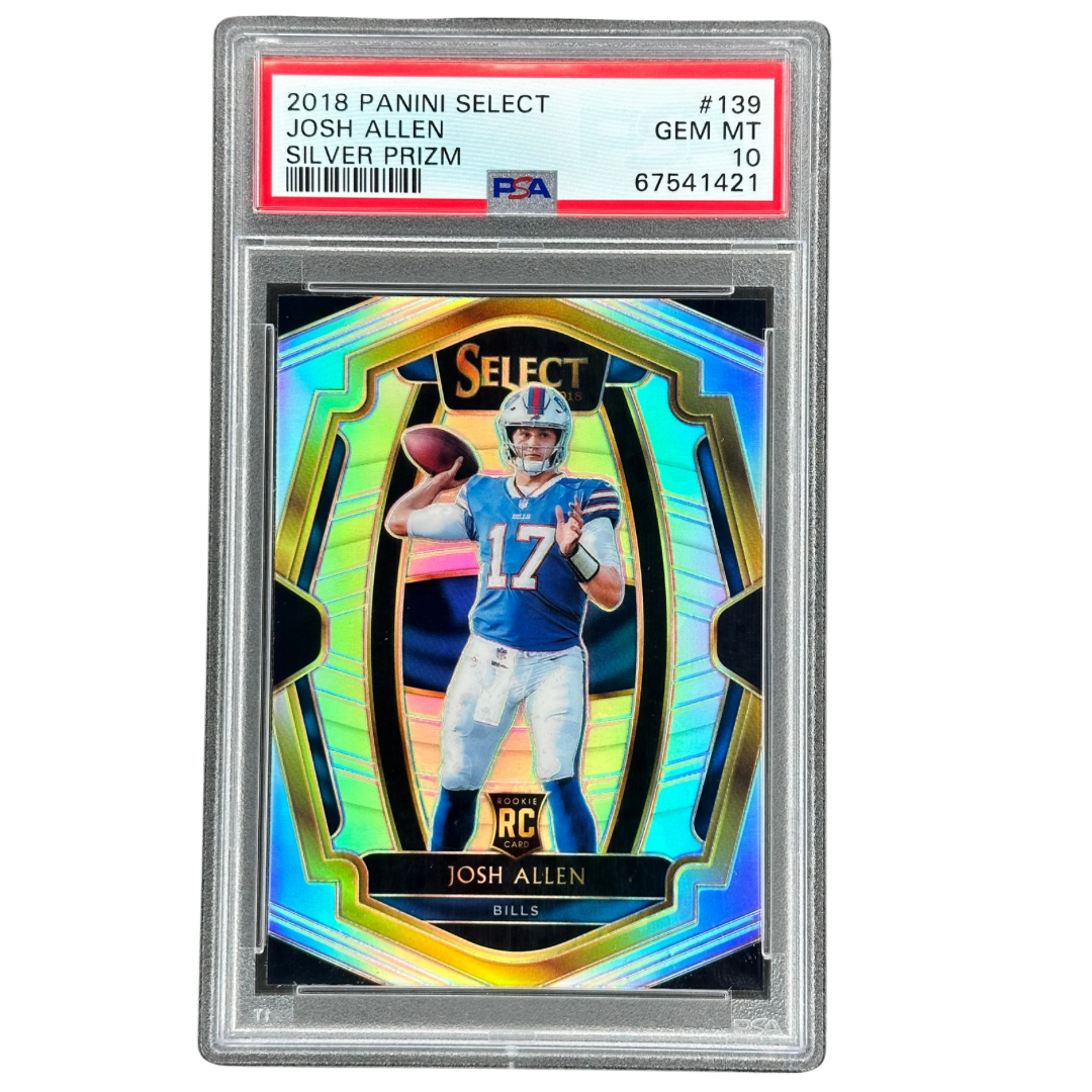 Josh Allen 2018 Select Silver RC Rookie Card PSA 10 #139