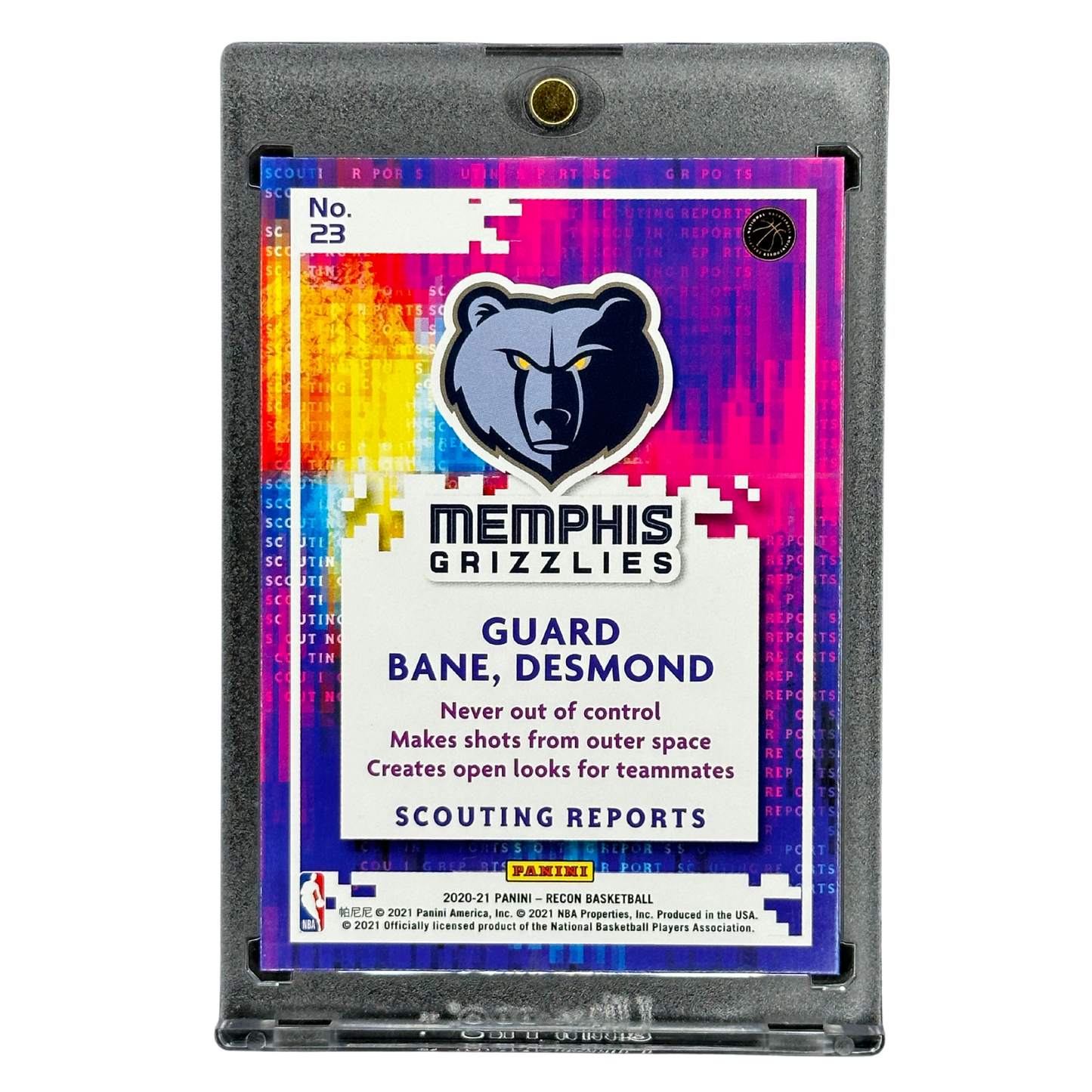 Desmond Bane 2020 Recon Scouting Reports Blue 47/99 RC #23